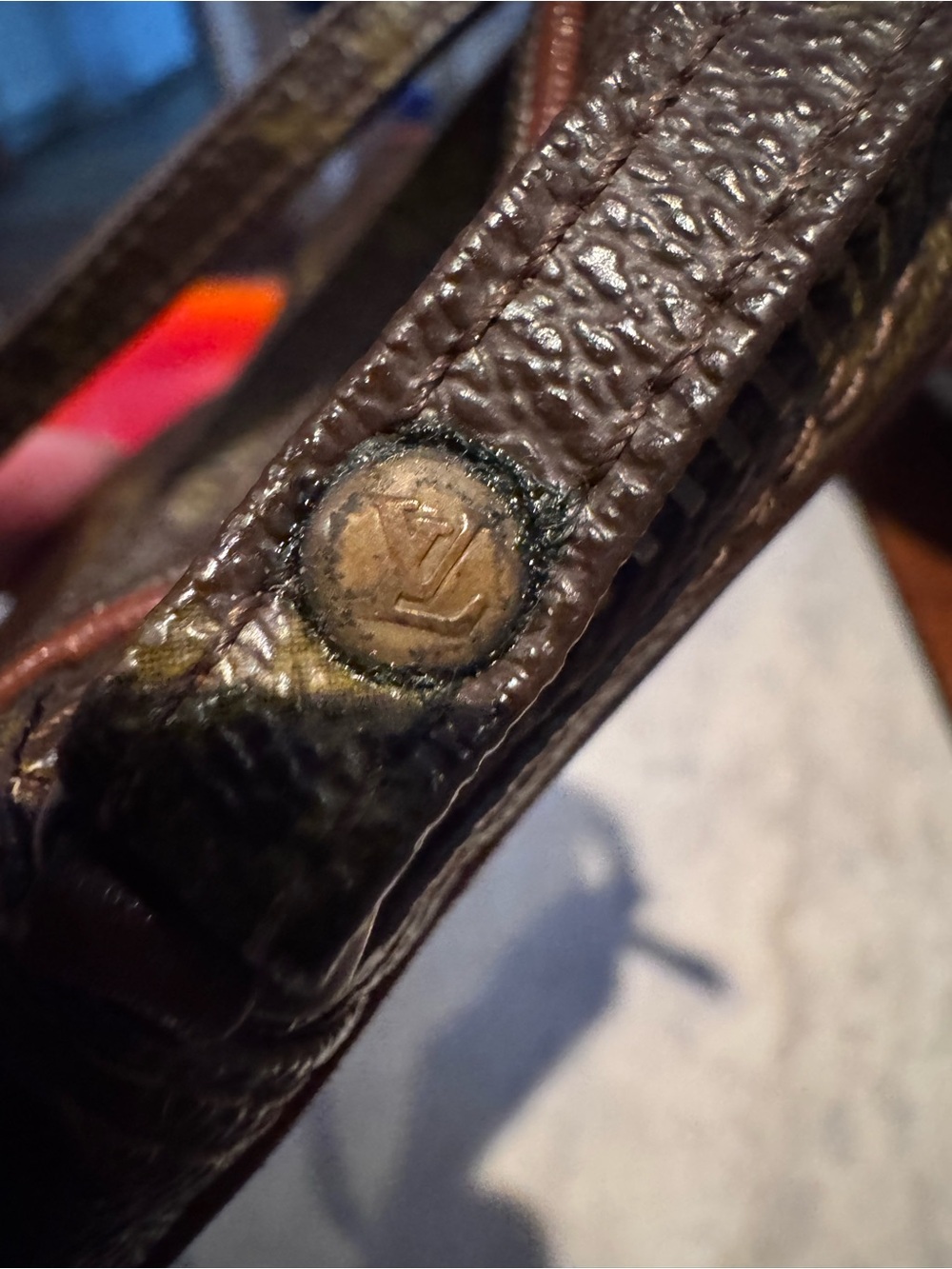 Louis Vuitton Brown Monogram Crossbody Pouch with Long Strap - Picture 5 of 12